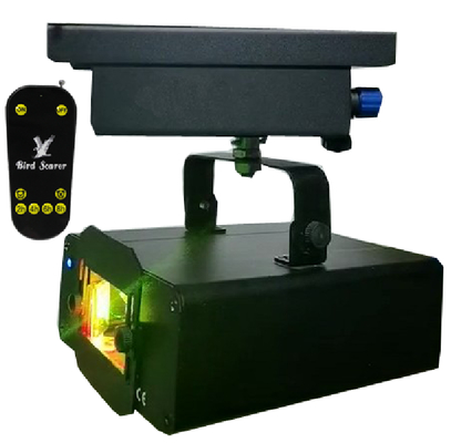Good price Red Green Laser Indoor Bird Repellent Device Lamp With RF Timer Remote And Motor online